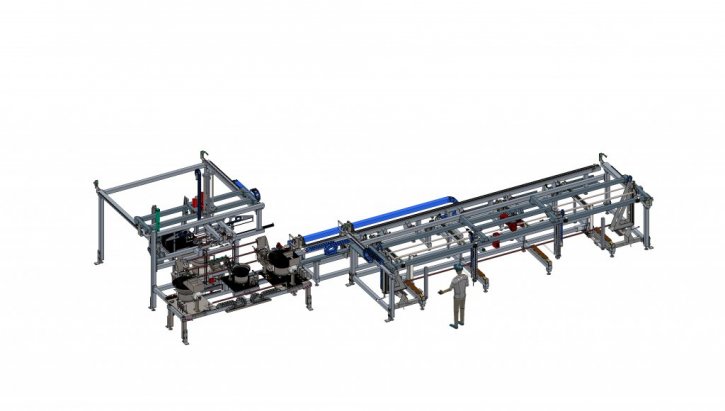 Multifunktionelle Aluprofil-Sägeanlage Multifunktionelle Aluprofil-Sägeanlage